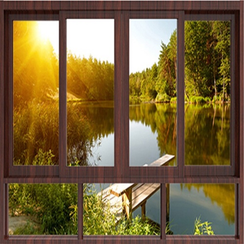 6mm Double Tempered Glass Aluminum Window
