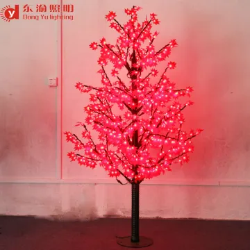 stainess steel trunk outdoor artificial red maple tree