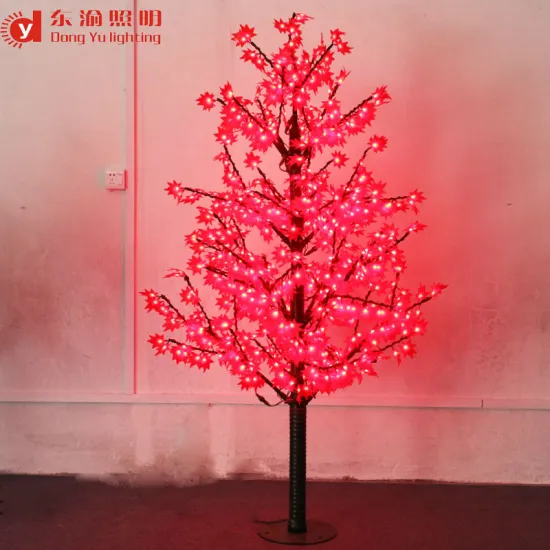stainess steel trunk outdoor artificial red maple tree