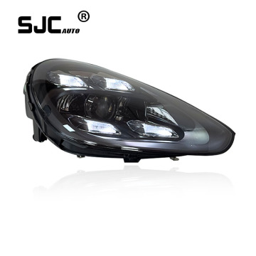 SJC Auto Car Parts for Porsche 2011-2018 958 Cayenne 958.1 958.2 headlight upgrade to 2023 Matrix Style LED Headlights