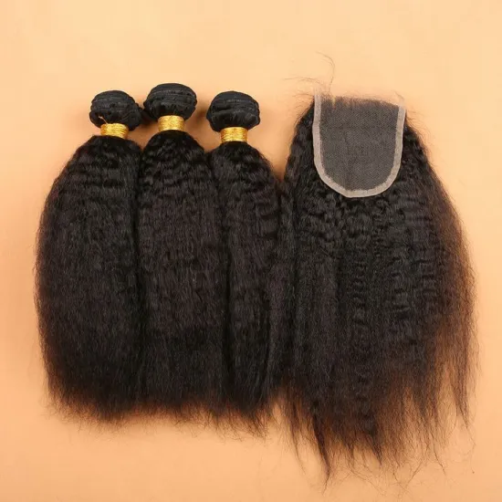Wholesale Raw Cuticle Aligned Hair 100 Virgin Remy Human Hair Mink Brazilian Hair Straight 3 Bundles With Lace Frontal Closure