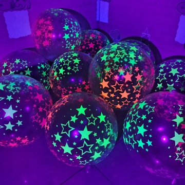 High Quality Biodegradable 100pcs Bag Birthday Party Decorations: Neon Glowing Latex Balloons