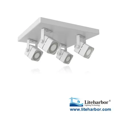 Line Voltage Square LED 8W GU10 Track Head