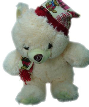christmas plush bear