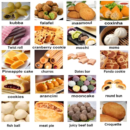 Factory Snack Food Bakery Moon Cakes Production Making Machine Mooncake Production Line