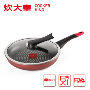26cm die-casting aluminium diamond star non-stick frying pan