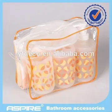 2PC Set Latex backing Jacquard Bathroom Rug