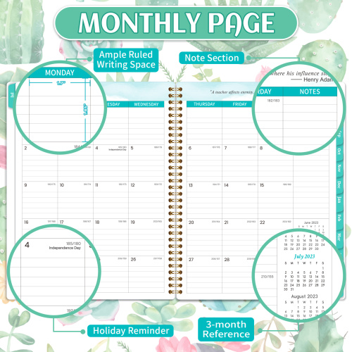 Teacher Lesson Planner Monthly Weekly Teacher Planner Lesson Plan Book Manufactory