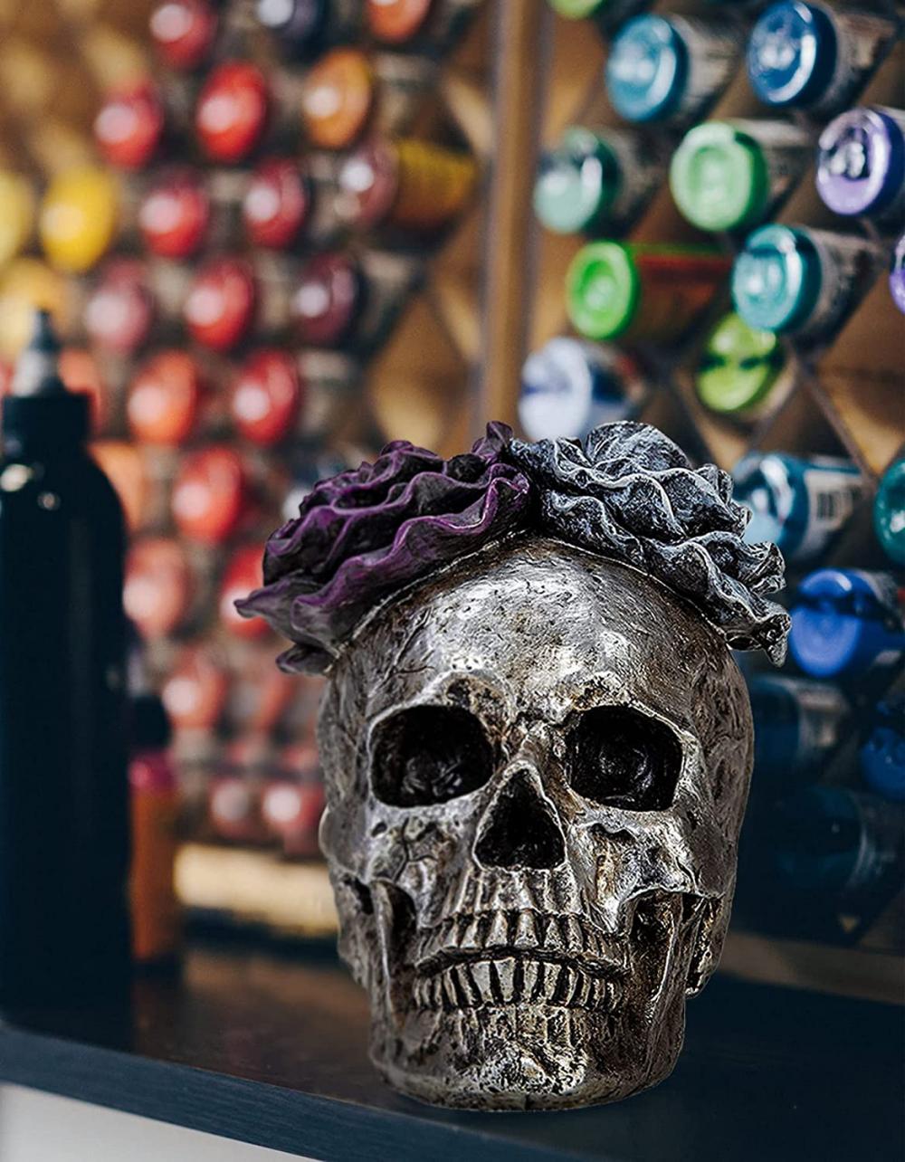 Halloween Skull Statues Dekor