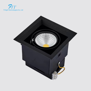 Commercial Hotel Ceiling Lighting: 20W Warm White Square Recessed LED Downlight