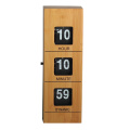 Dynamic Cuboid Wooden Flip Clock