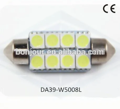 8 pcs 5050 smd festoon lamp c5w led auto light
