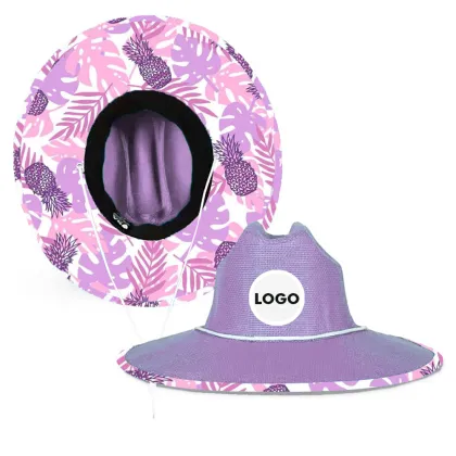 Summer Cross-border Fashion Sunscreen Breathable Straw Hat Cloth LOGO