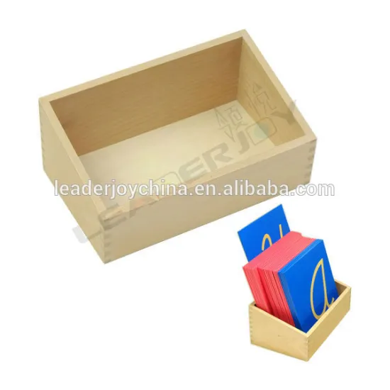 Children educational toys for montessori wooden language box