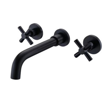 Black Handles Sink Faucet Thermostatic bathtub bathroom Concealed Water Tap Mixer