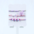 Bracciale 3 in 1 di viola ragazza bowknot