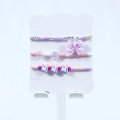 12x14 mm Purple Bow Girl armband 3-delige set