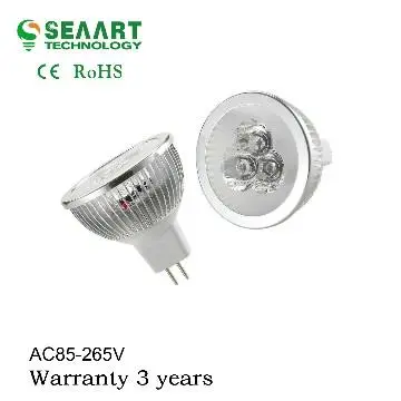 low power high brightness led 3w spotlight
