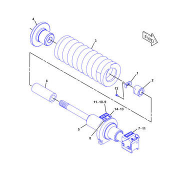 TRACKADJUSTER&RECOILGP D6K 239-8247