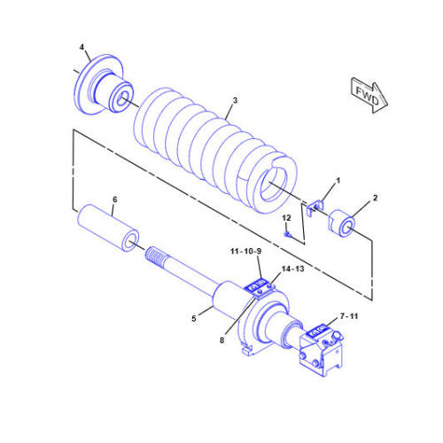 TRACKADJUSTER&RECOILGP D6K 239-8247
