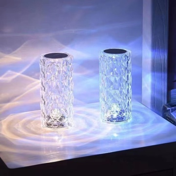 Touch Crystal Table Lamp - RGB Rechargeable LED Home Decor Light