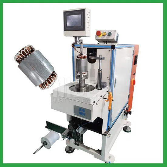 Semi-auto table fan motor stator coil lace machine