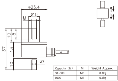 gml668b LOAD CELL DRAWING