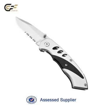 Anodized Aluminum ABS Decorative Handle Belt Clip Folding Pocket Knife