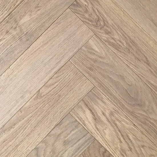 Sale Herringbone Brushed Oak Engineered Wood 15mm Thickness