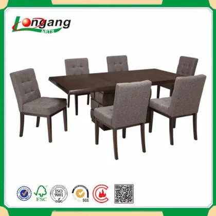 Wooden table combination of chair of mensal chair a table for four