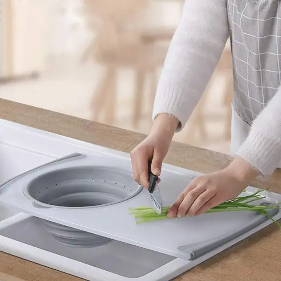 3 in1 Multifunction Chopping Board with Colander