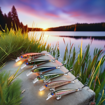 NEWMAJOR 5cm/2.2g Submerged Minnow Lure for Freshwater & Saltwater Fishing