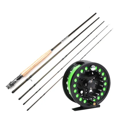 LETOYO 2.43m Metal Reel Fly Fishing Kit: Rods and Reels Combo