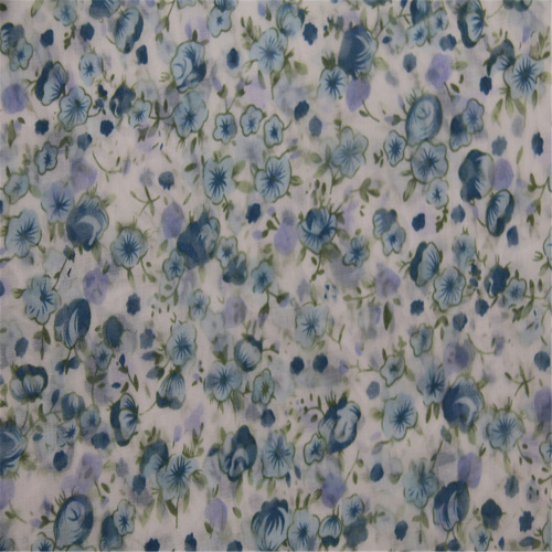 Burnt Out CVC Blended Fabric
