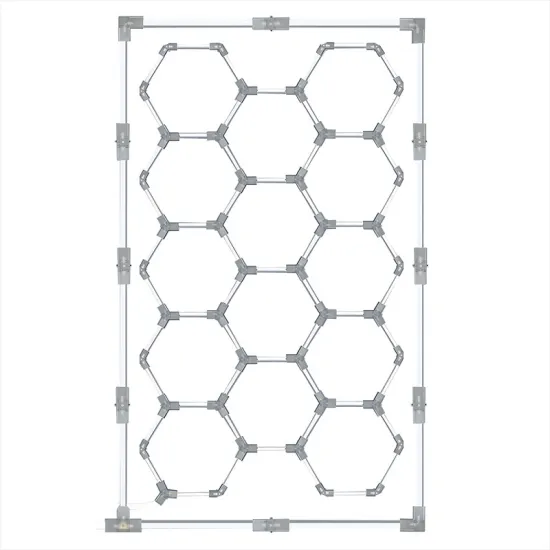 Honeycomb Hexagonal LED Lights for Car Shop and Garage - 2400*4800MM Ceiling Lights