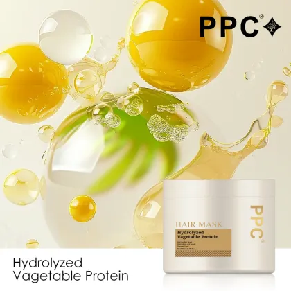 Organic Biotin Natural Hair Mask - 500ml Salon Professional Protein Moisturizing Hair Steam Mask
