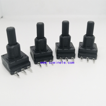 Threaded Bushing Insulation 3 Pin Rotary Potentiometer with Shaft