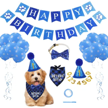 PiCiPaw Pet Birthday Party Supplies: Decorations for Dogs and Cats