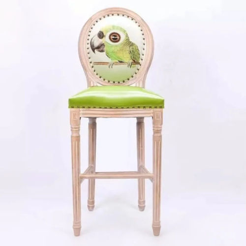 Vintage Style Solid Wood Bar Chair Stools