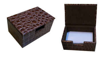 Croco PU Note Pad Box (DM-007)