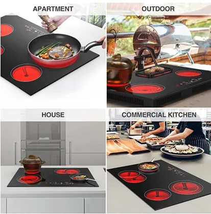 Commercial Induction Cooker with Gas Stove - Turkey 8000W 4 Burner Cooktop