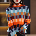 Women's vintage patchwork jumper