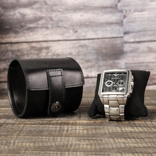 Organizer Vintage Leather Travel Portable Watch Storage Box