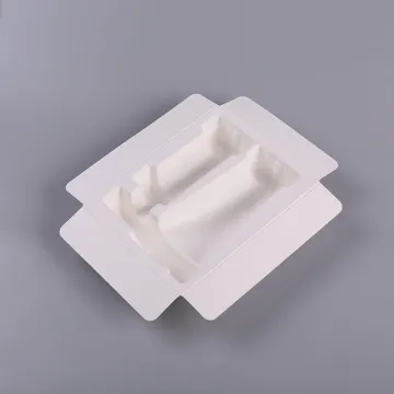 Customized bagasse fiber molded pulp cosmetic inner tray