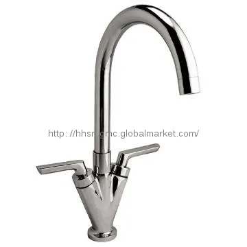 Two handles kitchen mixer with single hole HH22501