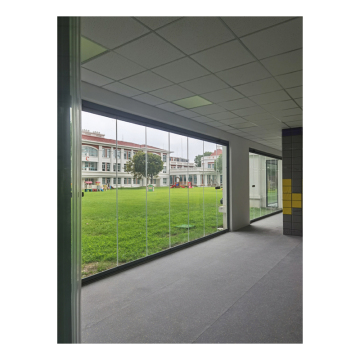 Sistemi di porte in vetro pieghevole senza cornice per applicazioni esterne bifold