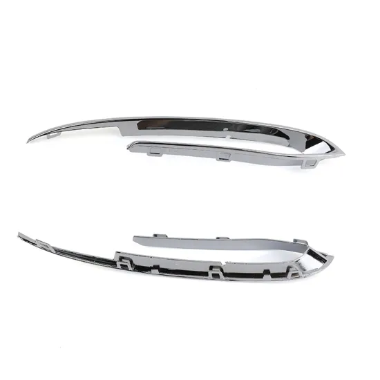 Chrome Silver Front Bumper Molding Rubber Strip for BMW 5 Series F10 528i 535d 535i 550i X-Drive