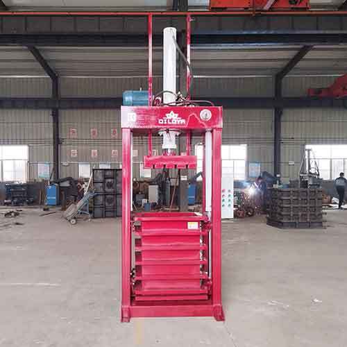 Lifting Chamber Scrap Clothes Compress Baler 55kg Used Clothes Baling Machine Manufactory