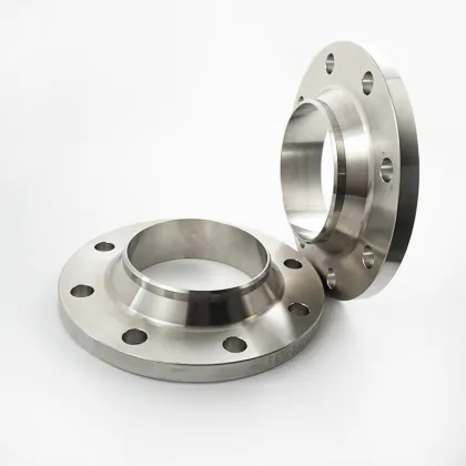 Large diameter flange with neck