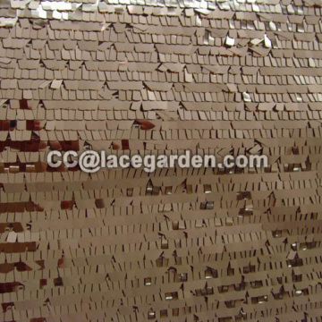 Square Shape Sequin Embroidery Fabric